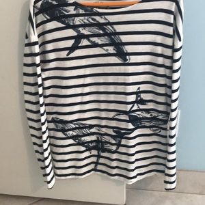 J crew long sleeve top size small